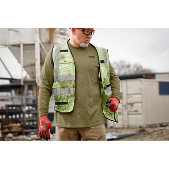 Milwaukee Long Sleeve Work Tee Hybrid 604GN-3X - Size 3XL - Green - 75284