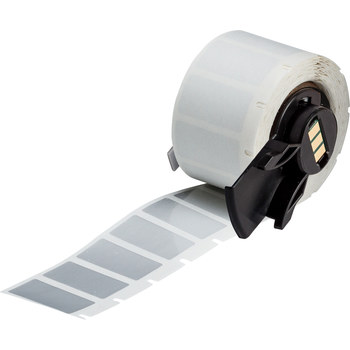 Picture of Brady Silver Polyester Thermal Transfer PTL-17-435 Die-Cut Thermal Transfer Printer Label Roll (Main product image)