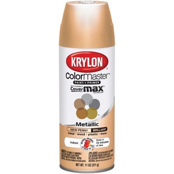 Krylon K05359302 ColorMaster Primer Aerosol Paints, 12oz, New Penny