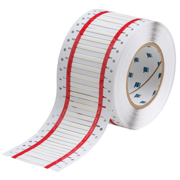 Picture of Brady Permasleeve White Heat-Shrinkable Polyolefin Thermal Transfer HX-125-2-WT-SC Die-Cut Thermal Transfer Printer Sleeve (Main product image)