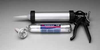 3M 550FC Two-Part Base & Accelerator (B/A) Gray Polyurethane Adhesive - Paste 400 ml Sausage Pack - 62800