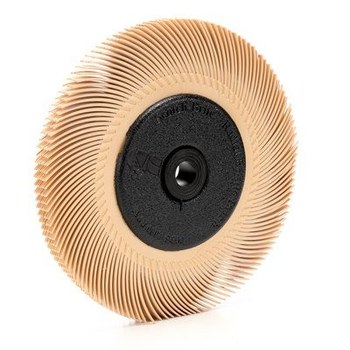 3M Scotch-Brite Ceramic BB-ZB Radial Bristle Brush - Ultra Fine Grade - 1 in Center Hole - 6 in Outside Diameter - 33216