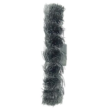 Weiler 13119 Wheel Brush - 4 in Dia - Knotted - Standard Twist Steel Bristle