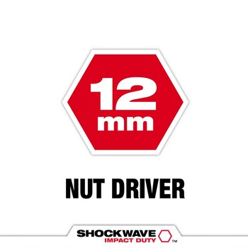 Milwaukee SHOCKWAVE Impact Duty Hex 49-66-0712 Nut Driver - 33180