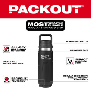 Milwaukee PACKOUT Insulated Bottle 48-22-8396B - 83888