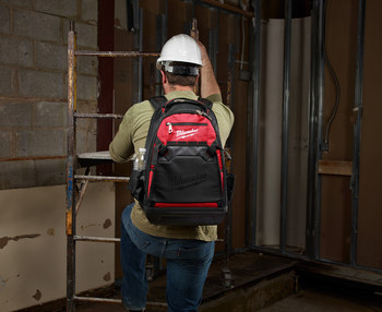 Milwaukee Red/Black Ballistic Material Backpack - 24.4 in Length - 9 in Wide - 48-22-8200