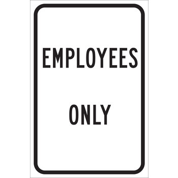 Picture of Brady B-959 Aluminum Rectangle White English Parking Restriction, Permission & Information Sign part number 115462 (Main product image)