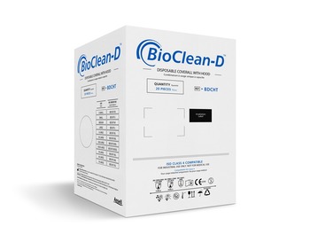 Ansell BIOCLEAN-D Non-sterile Cleanroom Hooded Coverall BDCHT-L - Size Large - White - 08910