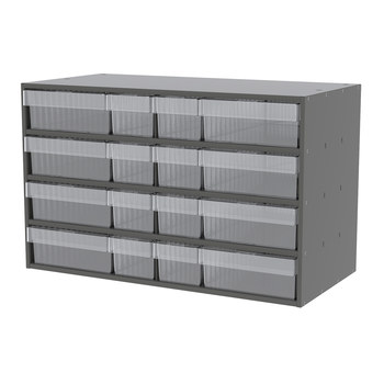 Picture of Akro-Mils AD3517CAST2 Akrodrawers 120 lb Charcoal Gray Powder Coated, Textured Stackable Cabinet (Main product image)
