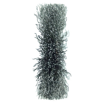 Weiler 15513 Wheel Brush - 2-1/2 in Dia - Crimped Steel Bristle