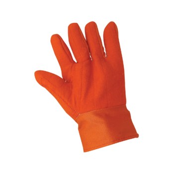 Global Glove C26HV Hi-Vis Orange One Size Fits All Hot Mill Glove - Wing Thumb