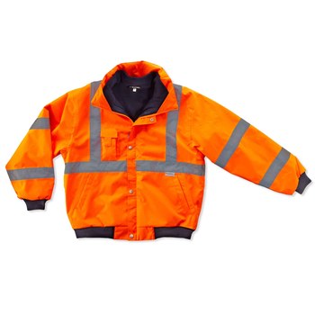 Ergodyne Glowear Work Jacket 8380 24483 - Size Medium - High-Visibility Orange