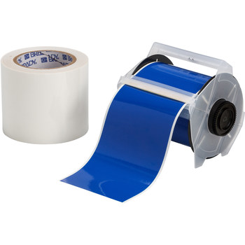 Picture of Brady Toughstripe Blue Self-Laminating Polyester Thermal Transfer 142170 Continuous Thermal Transfer Printer Label Roll (Main product image)