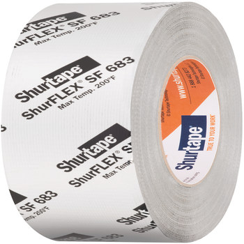 Shurtape ShurFLEX SF 683 Silver Duct Tape - 48 mm Width x 55 m Length - 10 mil Thick - SHURTAPE 208144