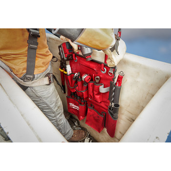 Milwaukee Red Vinyl Compact Aerial Tool Apron - 23.62 Length - 18.0 Wide - 48-22-8291