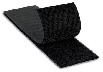 3M SJ3419F Black Reclosable Fastener - Hook & Loop - 3/4 in Width x 50 yd Length - 36877