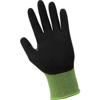 Global Glove Tsunami Grip XFT Forest Green 4 (Kids) Bamboo/Nylon/Spandex Work Gloves - Reinforced Thumb - Level A1 Cut Resistance - Nitrile Coating - 568XFT-TS