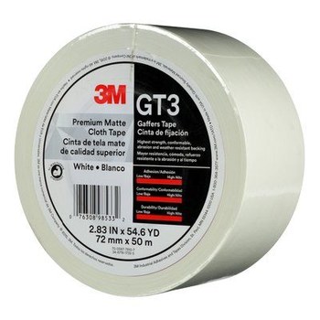 3M GT3 Gaffer's Tape 98533, 72 mm x 50 m, White | RSHughes.com
