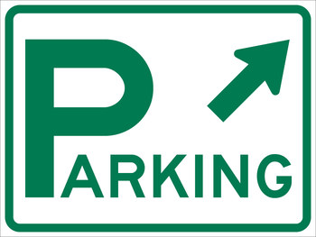 Picture of Brady B-959 Aluminum Rectangle White Parking Restriction, Permission & Information Sign part number 115545 (Main product image)
