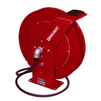 Reelcraft Industries WC7000 Series WCH7000 Arc Weld Cable Reel, 700 Amps,  Spring Drive, Steel, Red