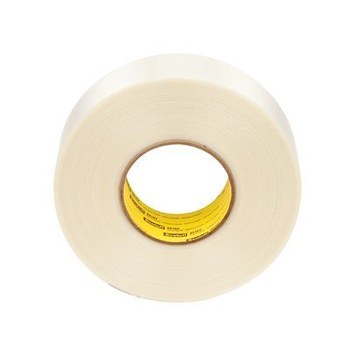 3M Scotch 8916V Clear Filament Strapping Tape - 48 mm Width x 110 m Length - 6.8 mil Thick - 69040