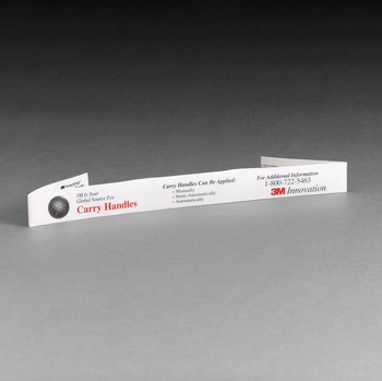 3M 8340CP White Custom Print Carry Handle - 1 3/8 in Width x 23 in Length - 80907