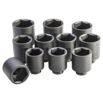 Proto J76111 6 Point Deep Impact Socket Set - 1 in Drive - 12524