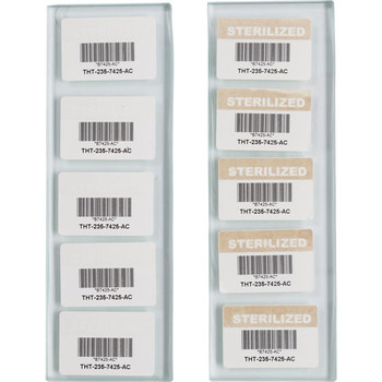 Brady B33-235-7425-AC Die-Cut Printer Label Roll - 1.5 in x 1 in - Polypropylene - White - B-7425 - 59983