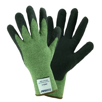 Picture of West Chester 710KSSN Black/Green 2XL Aramid/Modacrylic/Spandex/Steel Cut-Resistant Gloves (Main product image)