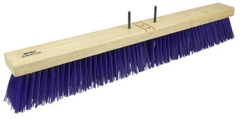 Weiler Pro-Flex 446 Push Broom Head - 24 in - Polypropylene - Blue - 44606