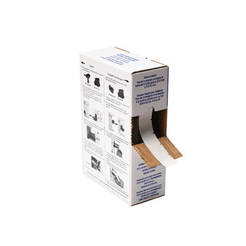 Picture of Brady Clear / White Self-Extinguishing, Self-Laminating Vinyl Thermal Transfer BPTL-19-427 Die-Cut Thermal Transfer Printer Label Roll (Main product image)