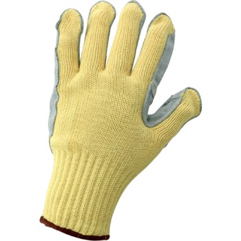 Global Glove K300LFE Gray/Yellow Small Cut-Resistant Gloves - ANSI A3 Cut Resistance - K300LFE/SM