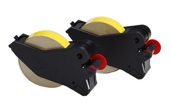 Picture of Brady Black on Yellow Polyester Thermal Transfer 64843 Continuous Thermal Transfer Printer Label Cartridge (Main product image)
