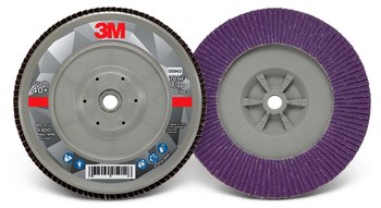 3M 769F Type 29 Flap Disc 05943 - Aluminum Oxide/Ceramic PSG - 7 in - 40+ - Coarse