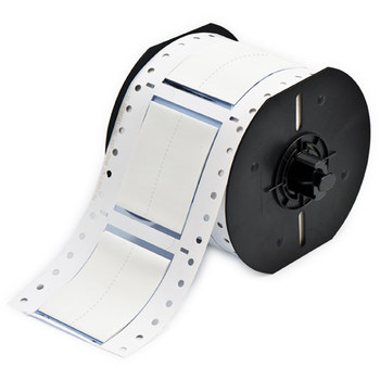 Picture of Brady PermaSleeve White Polyolefin Thermal Transfer B33-1500-2-342-2 Die-Cut Thermal Transfer Printer Sleeves (Main product image)