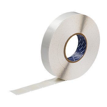 Picture of Brady Wraptor White, Clear Vinyl Thermal Transfer BA62-4-417 Pre-sized Labels for Printers (Main product image)