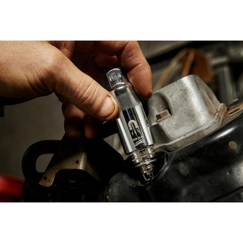 Milwaukee 48-22-9554 Magnetic Spark Plug Socket - Chrome Vanadium Steel - 3/8 in Drive - Deep Length - 2.68 in Length - 61118