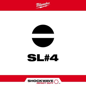 Milwaukee SHOCKWAVE Impact Duty Slotted Power Bit 48-32-4155 - Alloy Steel - 2 in Length - 33145