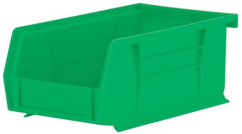 Picture of Akro-Mils 30220 Akrobin 10 lb Green Industrial Grade Polymer Hanging / Stacking Storage Bin (Main product image)