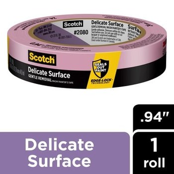 3M - 06653 - Automotive Refinish Yellow Masking Tape, 24 mm