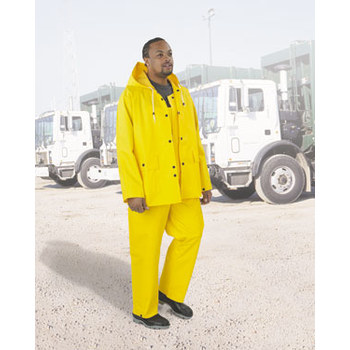 Picture of Dunlop Protex 79034 Yellow Small Nylon/Polyester/PVC Chemical-Resistant Jacket (Main product image)
