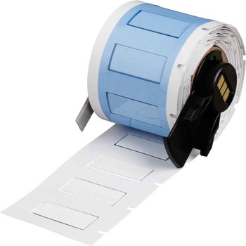 Picture of Brady PermaSleeve White Polyvinylidene Thermal Transfer M6-250-1-345-WT Heat Shrink Wire & Cable Labels (Main product image)