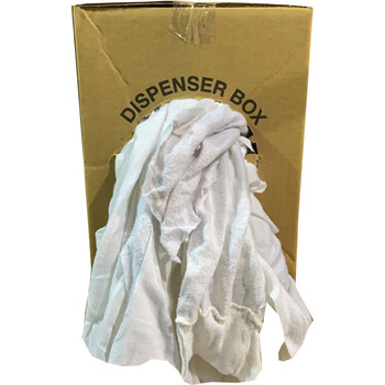 Picture of Spilfyter WR7000W-25 Z-Rags White Fleece 25 lb Blanket Rags (Main product image)