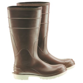 Picture of Dunlop Polymax Ultra 84075 Brown/Off-White 10 Chemical-Resistant Boots (Main product image)