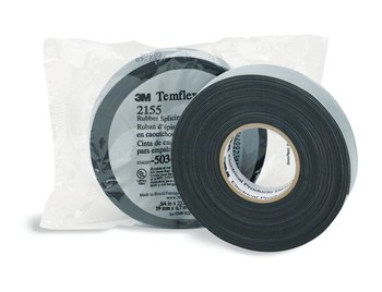 3M Temflex 2155 Black Insulating Tape - 1 1/2 in Width x 22 ft Length - 30 mil Thick - Electrically Insulating - 50349