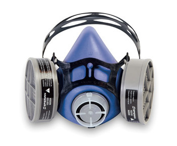 Picture of Sperian Survivair S-Series Blue Medium Thermoplastic Elastomer Half Facepiece (Main product image)