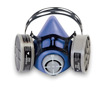 Picture of Sperian Survivair T-Series Blue Large Thermoplastic Elastomer Half Facepiece (Main product image)