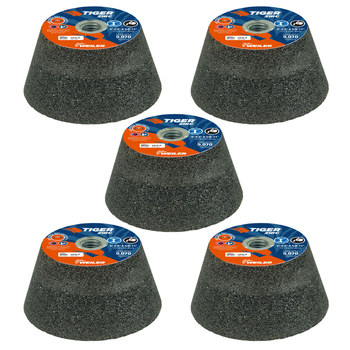 Weiler Tiger Zirc Portable Grinding Cup Wheels 68352 - 4 in - Zirconia Alumina - 16 - Q
