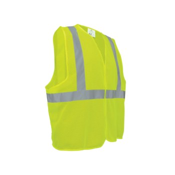 Global Glove FrogWear High-Visibility Vest GLO-001VE GLO-001VE-LG - Size Large - Yellow - GLO-001VE LG
