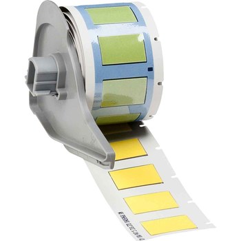 Picture of Brady PermaSleeve Yellow Polyolefin Thermal Transfer M7-375-1-7641-YL Heat Shrink Wire & Cable Labels (Main product image)